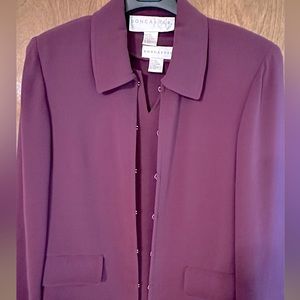 Doncaster purple jacket with matching camisole.